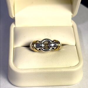 Tiffany & Co Silver and Gold Ring